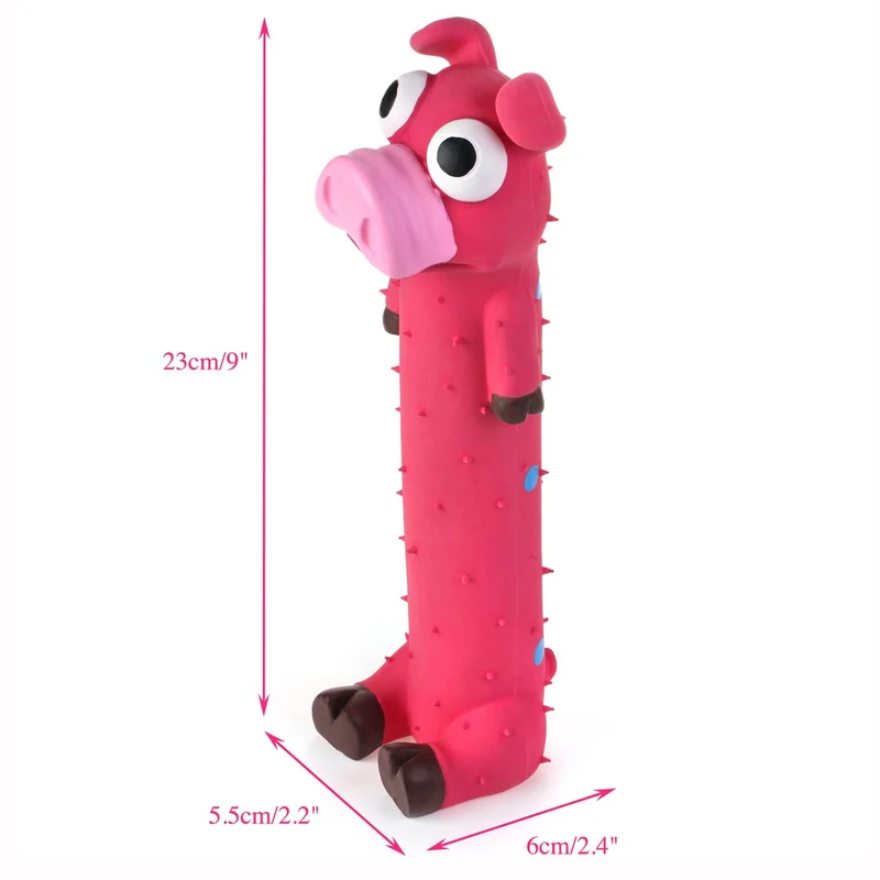 Chiwava Squeaky - Juguete de látex para perros, diseño de cachorro de animales