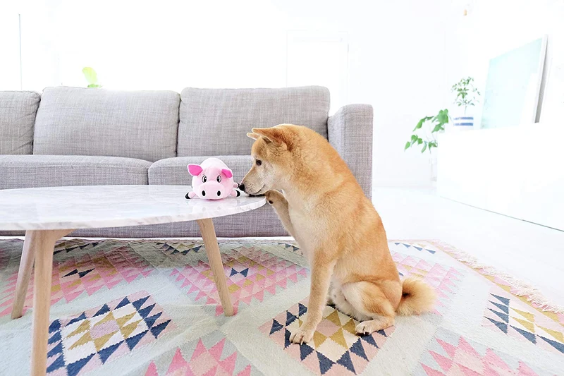 Juguete de peluche Fattiez redondo de Outward Hound, Chanchito, S