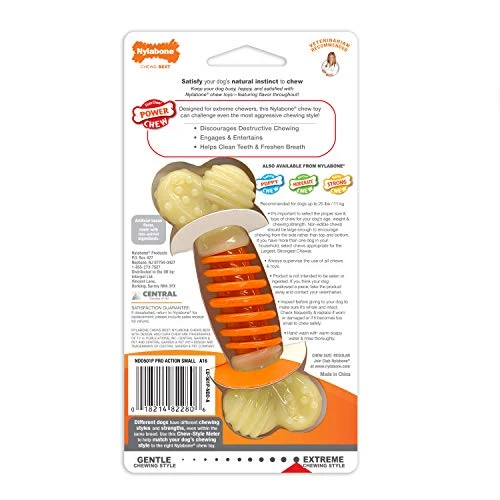 Nylabone Dental Chew Bacon flavored Pro Action Bone Dog Chew Toy