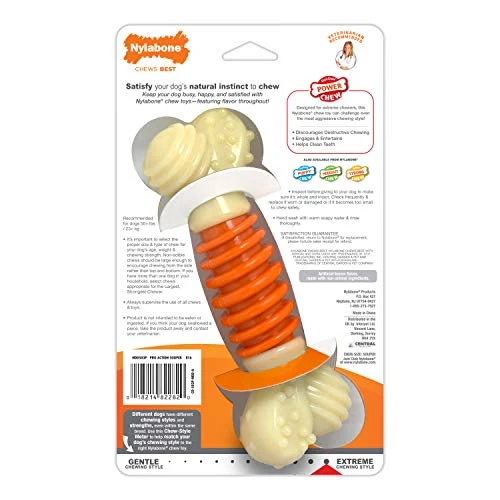 Nylabone Dental Chew Bacon flavored Pro Action Bone Dog Chew Toy