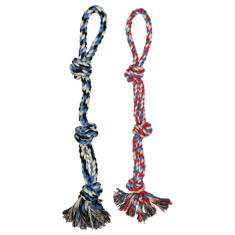 Juguete de cuerda para perros XL para gafas de huéspedes – pelota grande para perros grandes y medianos – Beneficios no resistentes al rescate de perros – Gran cuerda de poliéster para perros con salud dental – 100% algodón de cuerda de juguete para perro
