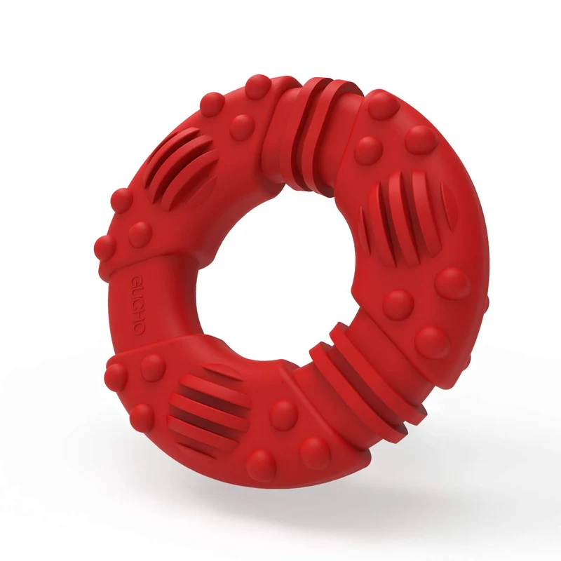 Juguetes para masticar perros GUCHO duraderos para masticadores agresivos. Garantía de reemplazo de por vida. Juguetes para perros indestructibles de nailon resistente para perros medianos y grandes, juguetes de entrenamiento perfecto para dentición.