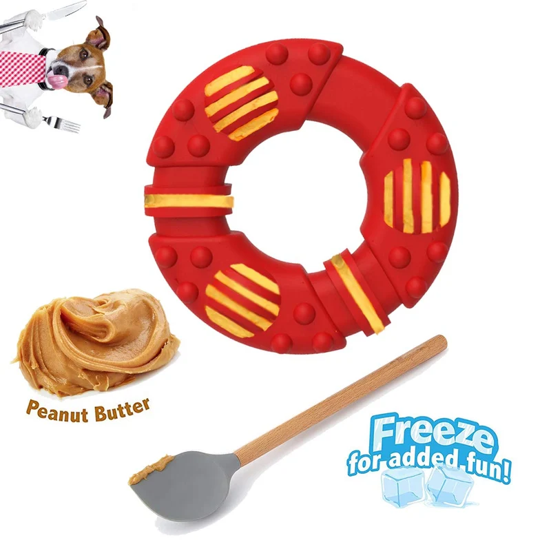Juguetes para masticar perros GUCHO duraderos para masticadores agresivos. Garantía de reemplazo de por vida. Juguetes para perros indestructibles de nailon resistente para perros medianos y grandes, juguetes de entrenamiento perfecto para dentición.