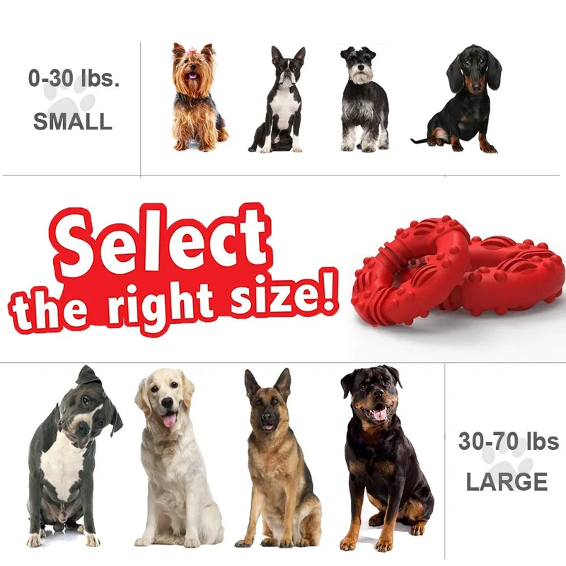 Juguetes para masticar perros GUCHO duraderos para masticadores agresivos. Garantía de reemplazo de por vida. Juguetes para perros indestructibles de nailon resistente para perros medianos y grandes, juguetes de entrenamiento perfecto para dentición.