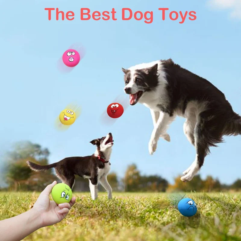 Juguetes para perro Holysteed de látex, juguetes de goma, juguetes suaves para perros, juguetes para masticar, pelotas de juguete, cachorros pequeños, medianos, mascotas, perros, gatos, 6 piezas