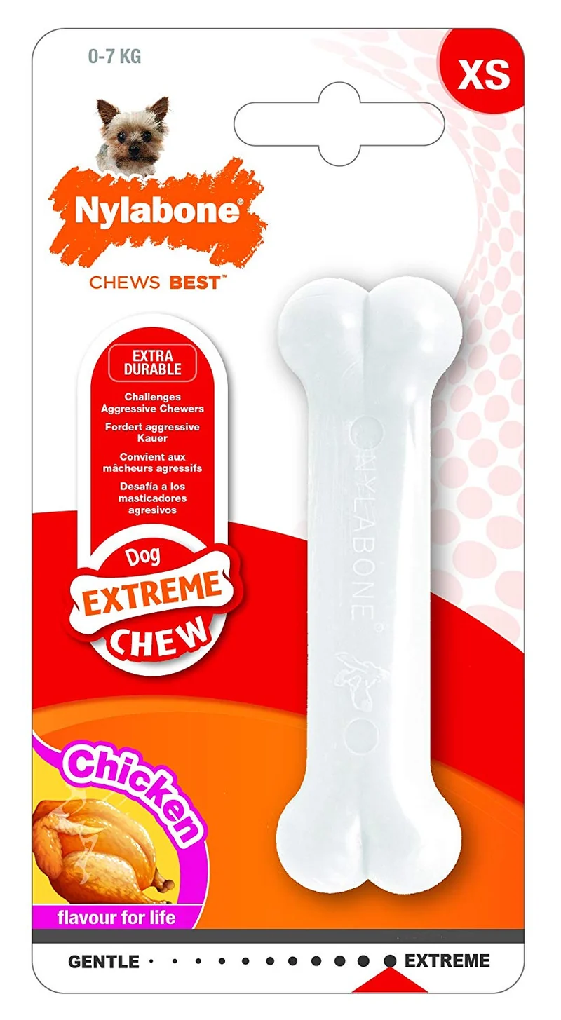 Nylabone Puppy Chew Toy | Hueso de dentición para cachorros | Juguete para masticadores suaves