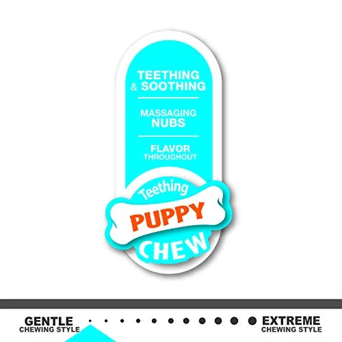 Nylabone Puppy Chew Toy | Hueso de dentición para cachorros | Juguete para masticadores suaves