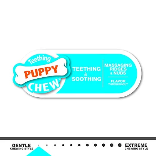 Nylabone Puppy Chew Toy | Hueso de dentición para cachorros | Juguete para masticadores suaves