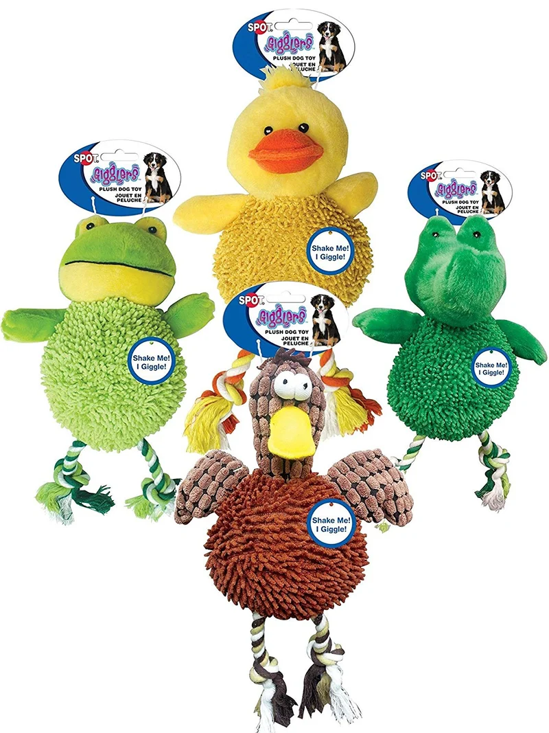 Juguete de pollo reidor para perro