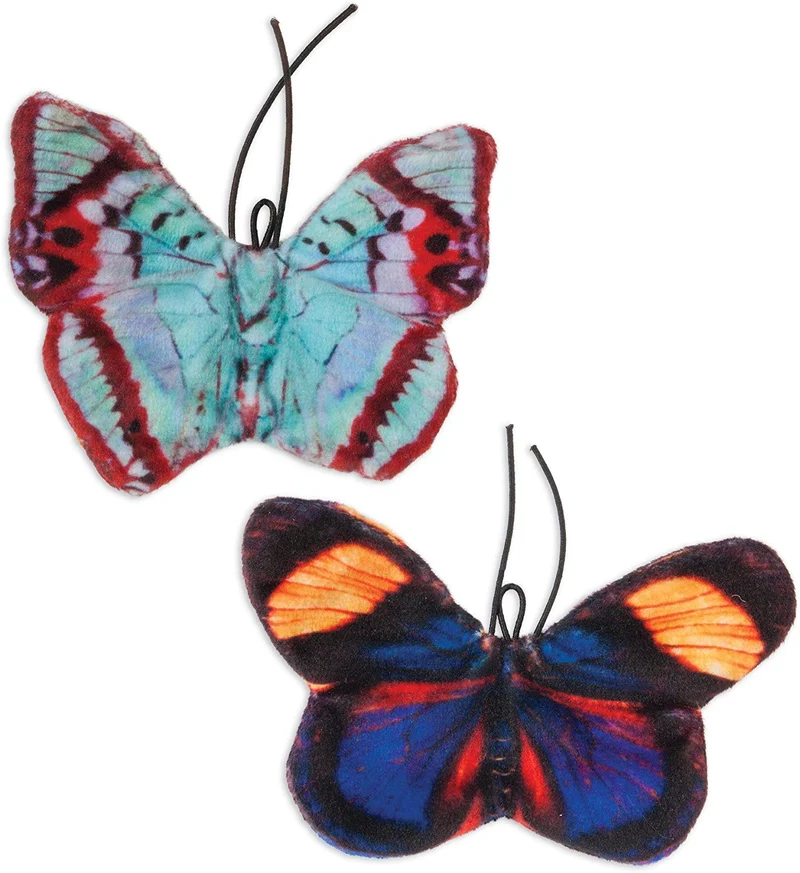 JACKSON GALAXY 32443 Crinkle Flies-Butterfly for Cats (2 Pack)