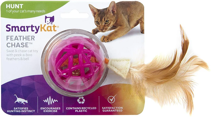 SmartyKat - Juguete para gatos con pluma