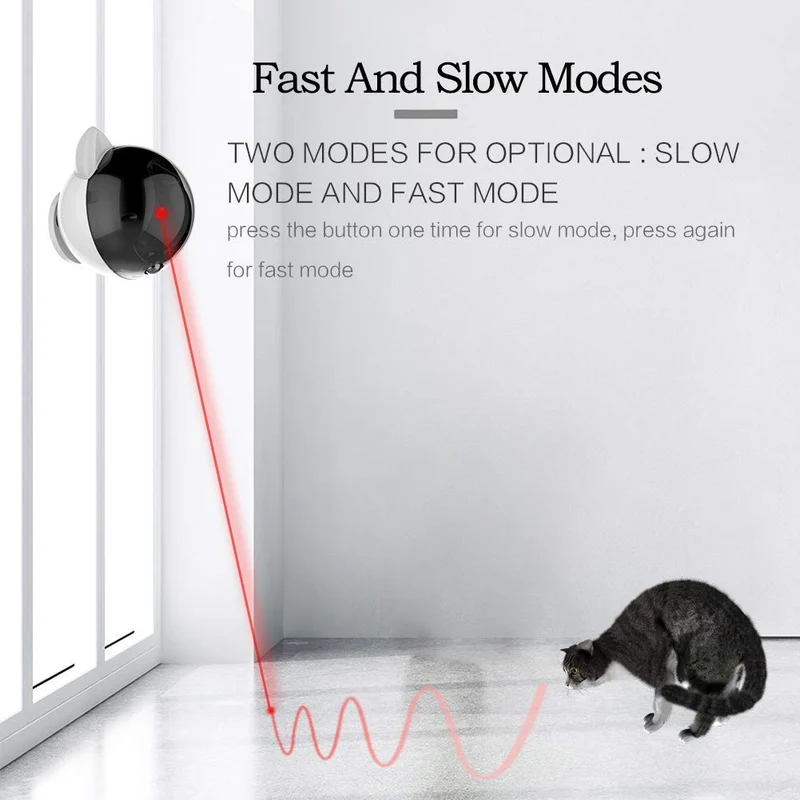 PetDroid Boltz - Juguete láser para gatos, activado por movimiento, automático, batería recargable por USB, patrón aleatorio rápido y lento