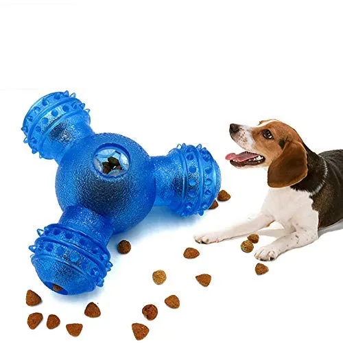 Wisedom Dog Treat Ball IQ Interactive Food Dispensing Puzzle Toys for Dogs Chasing Chewing Playing