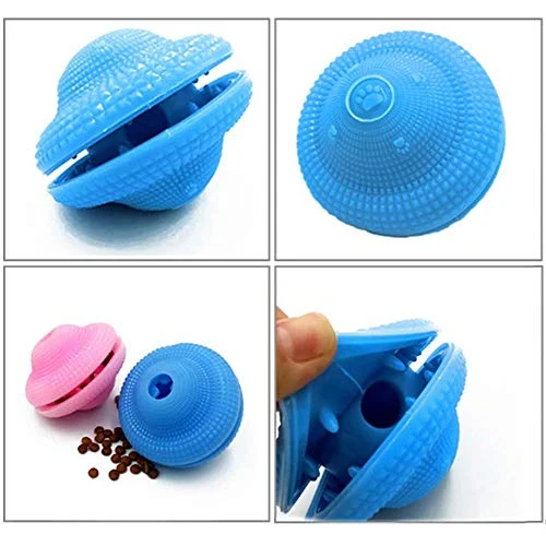 Wisedom Dog Treat Ball IQ Interactive Food Dispensing Puzzle Toys for Dogs Chasing Chewing Playing