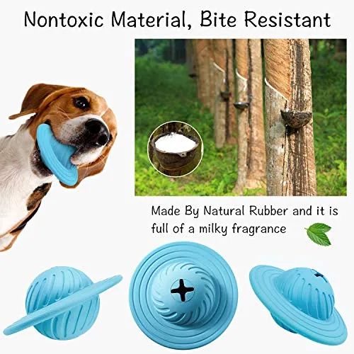 Wisedom Dog Treat Ball IQ Interactive Food Dispensing Puzzle Toys for Dogs Chasing Chewing Playing