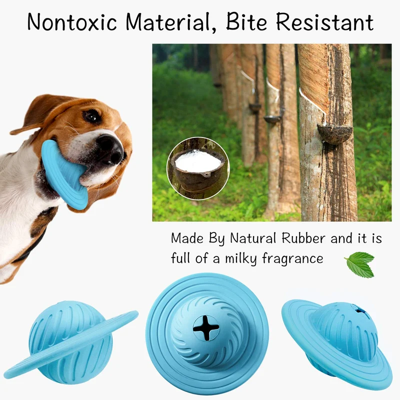 Wisedom Dog Treat Ball IQ Juguete interactivo para dispensar comida para perros medianos y grandes
