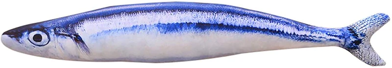 MAXXV - Juguetes de pesca para gatos - Catnip orgánico de América del Norte - 3 piezas para gatos - 8 "Simulación de pesca de peluche para gatos - Juguete de gato para gatitos y adultos