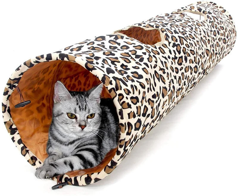 PAWZ - Túnel plegable para perros, gatos, conejos, perros, longitud de 20.1 in, diámetro de 12.0 in