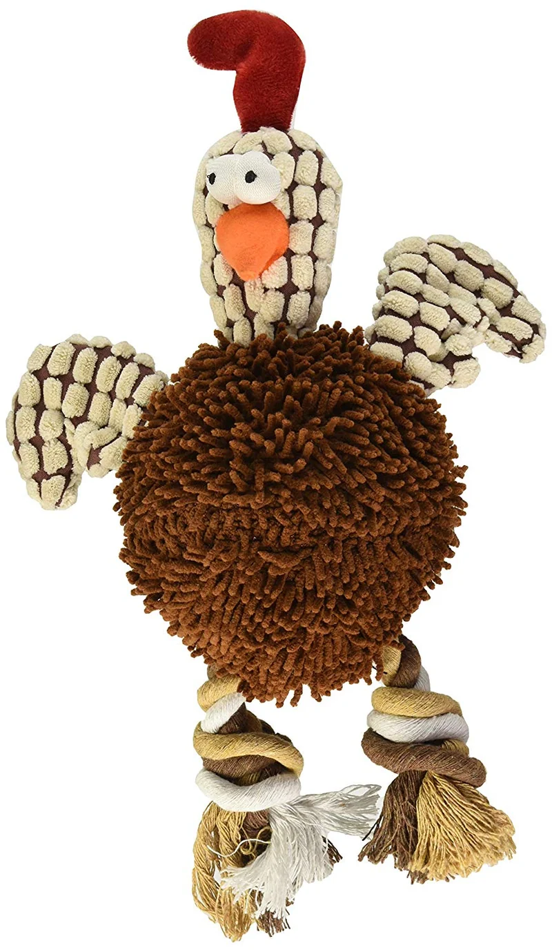 Juguete de pollo reidor para perro