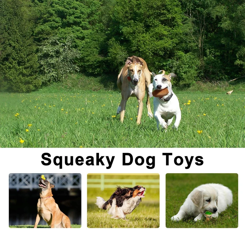 Paquete de 14 juguetes de peluche para perro, para cachorros pequeños, medianos y perros