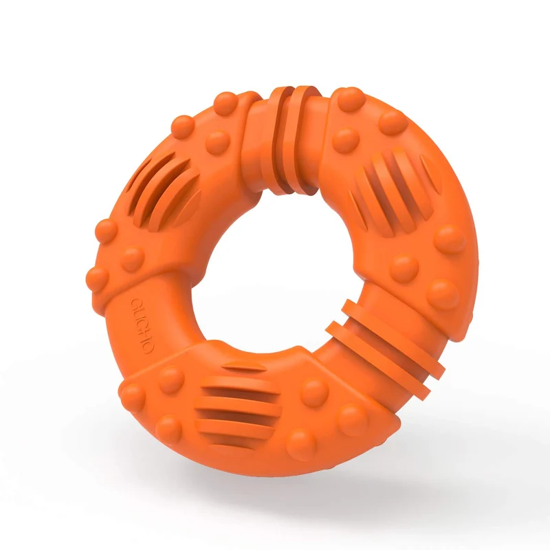 Juguetes para masticar perros GUCHO duraderos para masticadores agresivos. Garantía de reemplazo de por vida. Juguetes para perros indestructibles, juguetes de goma para masticar para perros medianos y grandes, juguetes de entrenamiento perfecto para dent