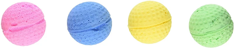 Coastal Pet Products 763919 80045r Esponja bolas 4pk Cat, Paquete de 10