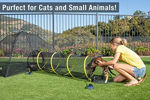 Outback Jack Outdoor Cat Enclosures For Indoor Cats [Portable Cat Tent, Cat Tunnel, and Playhouse] (Play Tents for Cats and Small Animals)