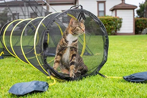 Outback Jack Outdoor Cat Enclosures For Indoor Cats [Portable Cat Tent, Cat Tunnel, and Playhouse] (Play Tents for Cats and Small Animals)