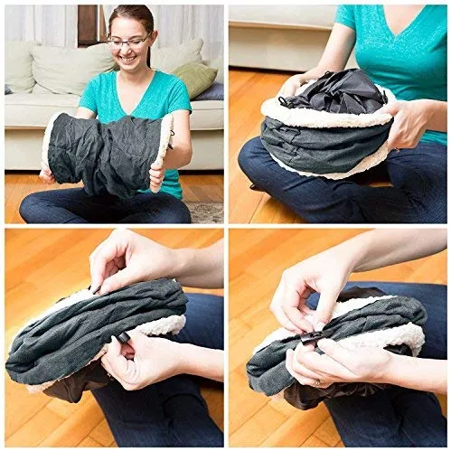 Juguete de túnel interactivo para gatos, ideal para gatos y gatitos juguetones, escondite divertido con uniones de túnel, suave y 100% amigable con las mascotas, túnel para mascotas extragrande
