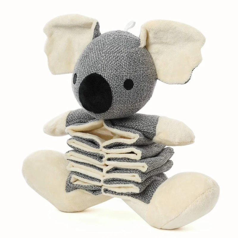 HIPET Juguetes para Perro Crinkle Juguetes para Perro Animal de peluche con Pie de Felpa y Capa Impermeable