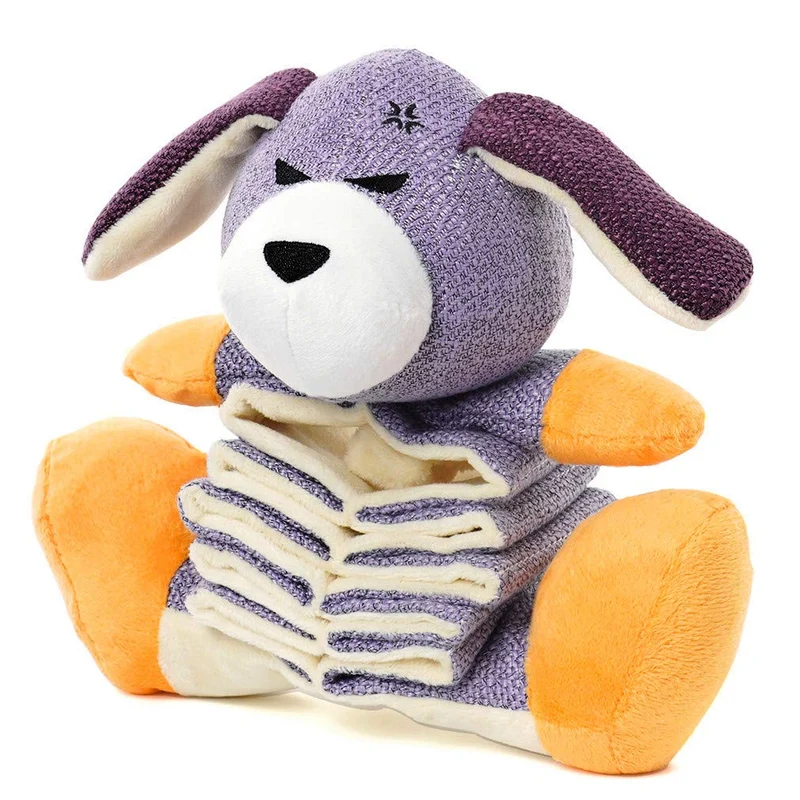 HIPET Juguetes para Perro Crinkle Juguetes para Perro Animal de peluche con Pie de Felpa y Capa Impermeable