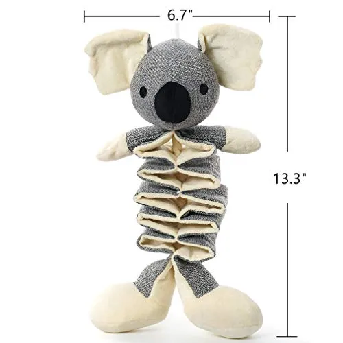 HIPET Juguetes para Perro Crinkle Juguetes para Perro Animal de peluche con Pie de Felpa y Capa Impermeable