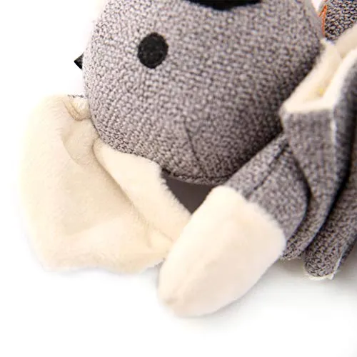 HIPET Juguetes para Perro Crinkle Juguetes para Perro Animal de peluche con Pie de Felpa y Capa Impermeable