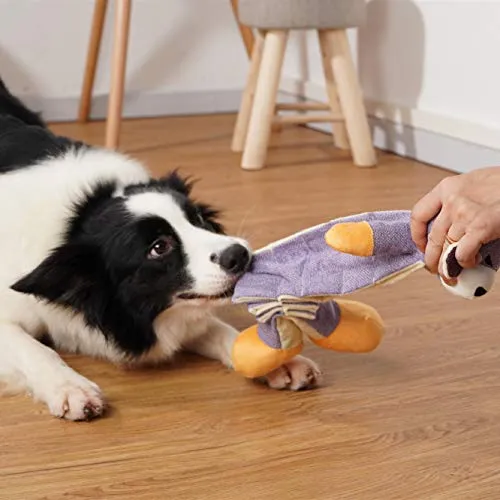 HIPET Juguetes para Perro Crinkle Juguetes para Perro Animal de peluche con Pie de Felpa y Capa Impermeable