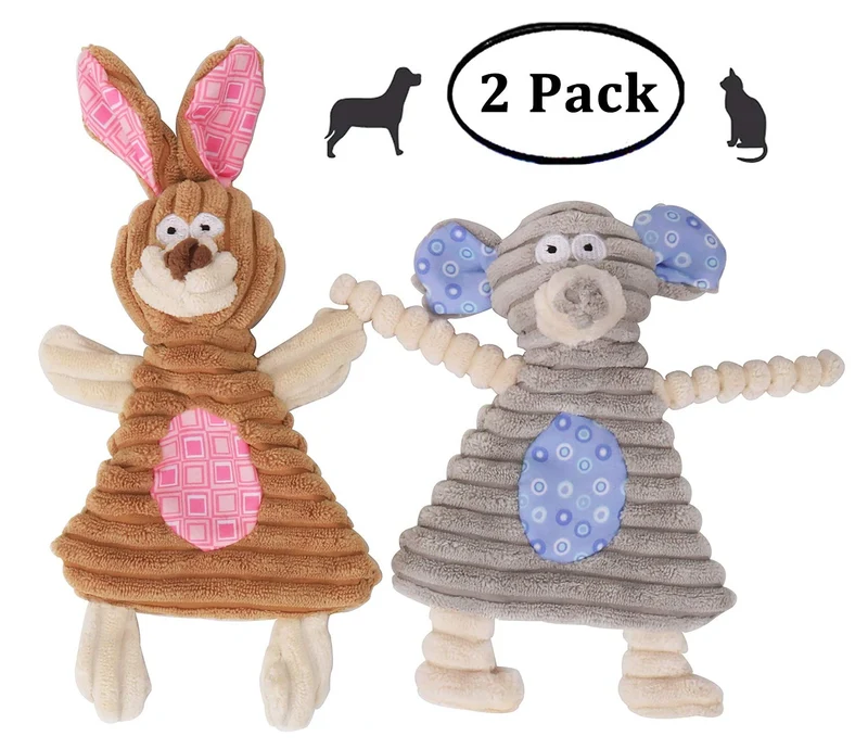 Comtim - Juguetes para perros con chirridos, duraderos, sin pelusas, para perros pequeños y cachorros