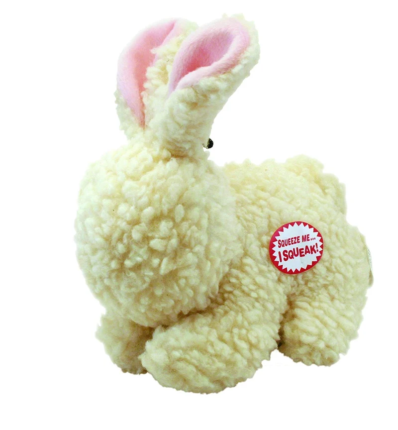 Peluche en diseño de conejo, de forro polar, para perros