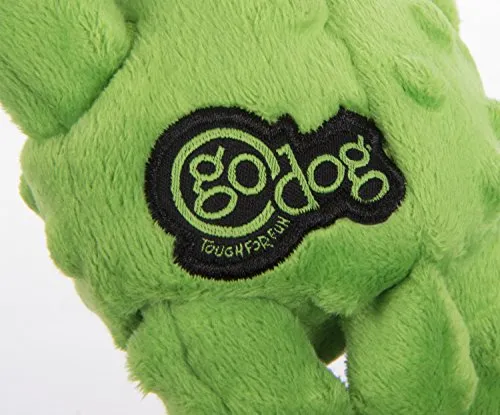 goDog Crazy Tugs Sasquatches with Chew Guard Technology Tough Plush Dog Toy