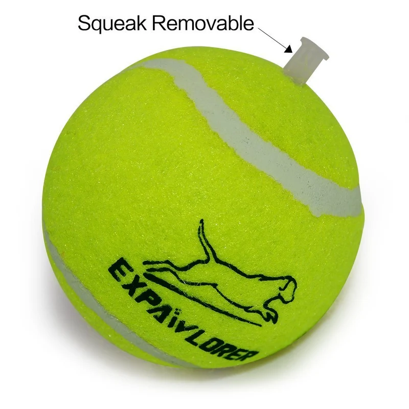 Perro Squeaky pelotas de tenis para perros Set de 12 para Mascota Jugando y capacitación 2.5" por expawlorer