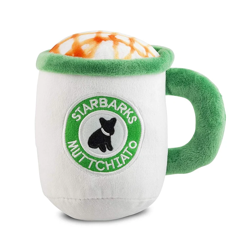 Haute Diggity Dog Starbarks Coffee Collection | Juguetes para perros de peluche chirriantes únicos – Cafeína canina que tu perro puede manejar.