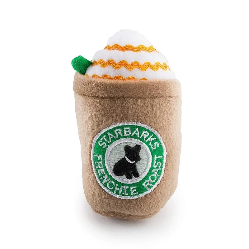 Haute Diggity Dog Starbarks Coffee Collection | Juguetes para perros de peluche chirriantes únicos – Cafeína canina que tu perro puede manejar.