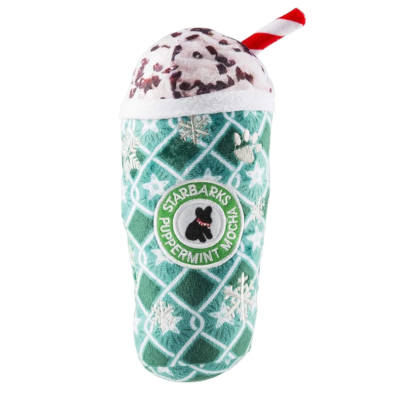 Haute Diggity Dog Starbarks Coffee Collection | Juguetes para perros de peluche chirriantes únicos – Cafeína canina que tu perro puede manejar.