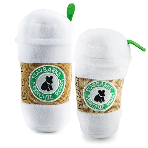 Haute Diggity Dog Starbarks Coffee Collection | Juguetes para perros de peluche chirriantes únicos – Cafeína canina que tu perro puede manejar.
