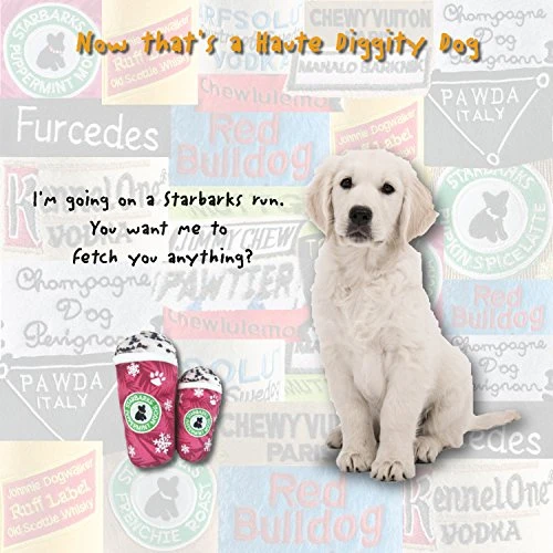 Haute Diggity Dog Starbarks Coffee Collection | Juguetes para perros de peluche chirriantes únicos – Cafeína canina que tu perro puede manejar.