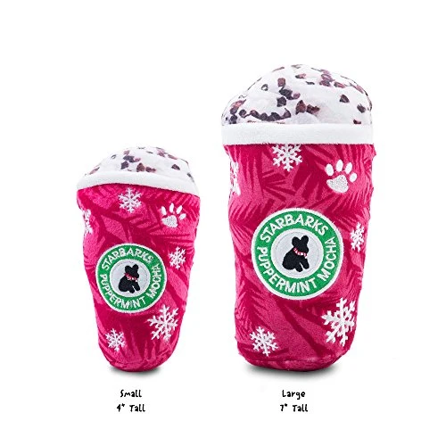 Haute Diggity Dog Starbarks Coffee Collection | Juguetes para perros de peluche chirriantes únicos – Cafeína canina que tu perro puede manejar.