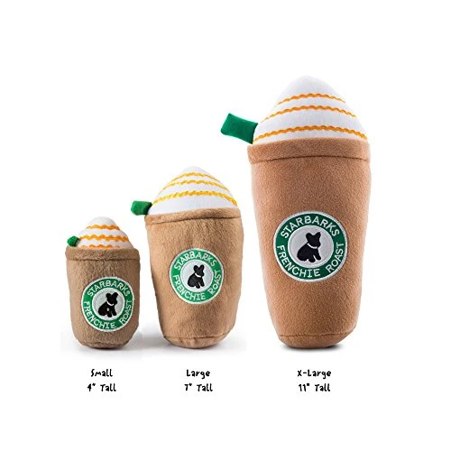 Haute Diggity Dog Starbarks Coffee Collection | Juguetes para perros de peluche chirriantes únicos – Cafeína canina que tu perro puede manejar.