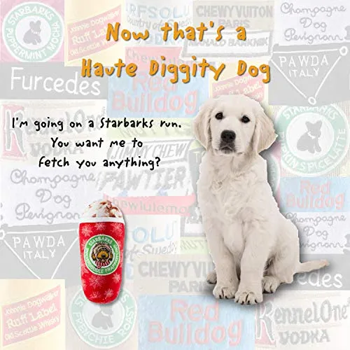 Haute Diggity Dog Starbarks Coffee Collection | Juguetes para perros de peluche chirriantes únicos – Cafeína canina que tu perro puede manejar.