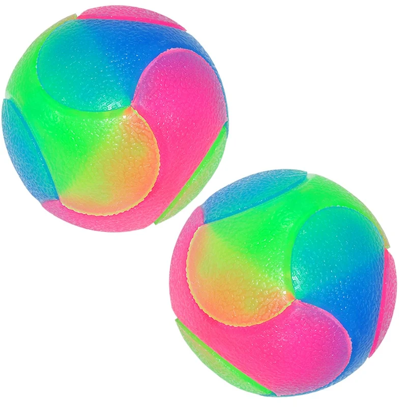 fineinno mascota Light-Up elástico bolas duradero intermitente Molar juguete interactivo para bola para gatos perros para lejos de aburrimiento