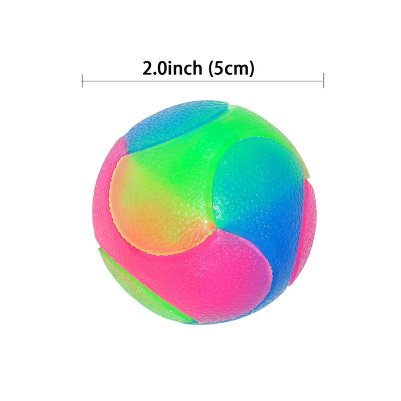 fineinno mascota Light-Up elástico bolas duradero intermitente Molar juguete interactivo para bola para gatos perros para lejos de aburrimiento