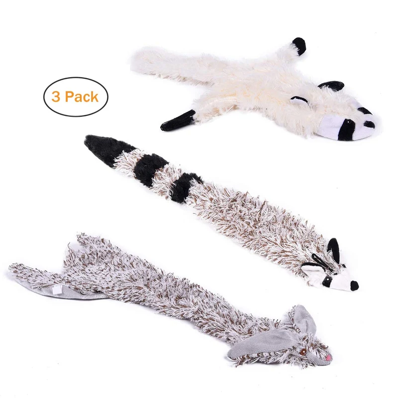 Juguetes de masticar para perros, 3 piezas, de peluche, para mascotas, juguetes de entrenamiento