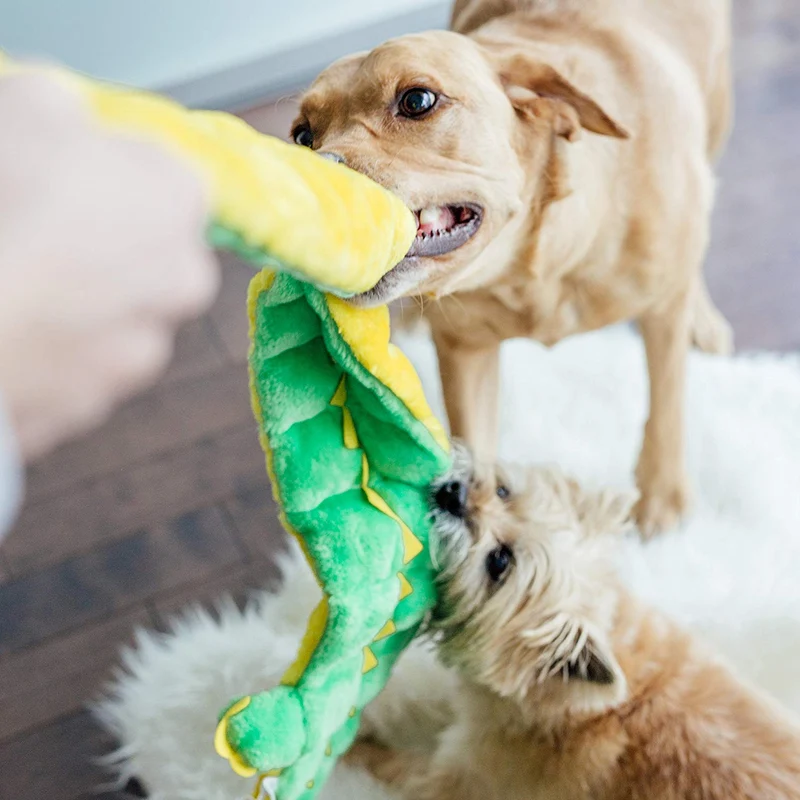 Kyjen Gator - Alfombra de peluche, diseño de cachorros